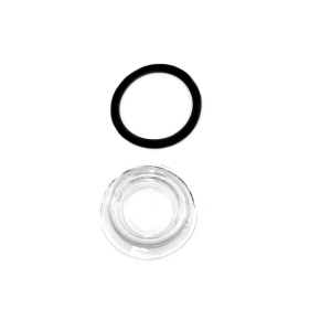Sight glass incl. seal for working hydraulic oil reservoir