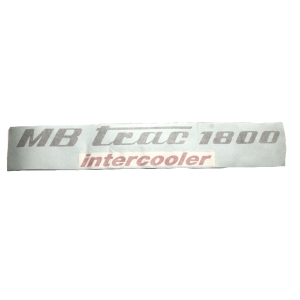 Sticker for side cover on hood MB-trac 1800 intercooler